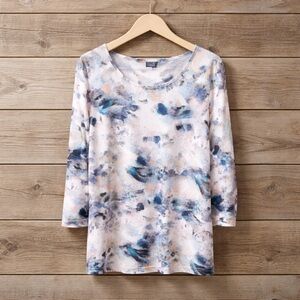 Vandana XXL Modern Print Midi T Shirt Polyester Lycra Look Dress